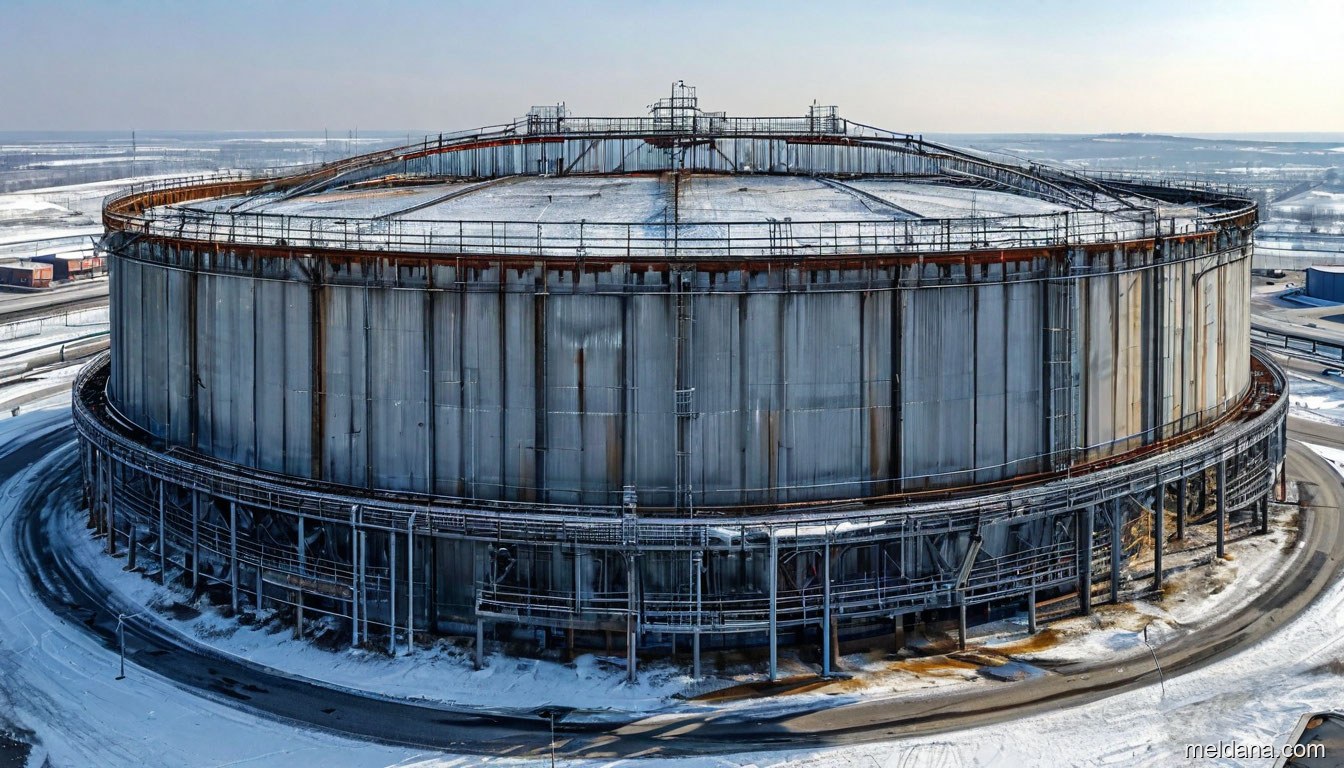 Антидроновая защита резервуара РВС-50000 Новом Уренгое — ЗОК ЗАСЛОН по СП 542